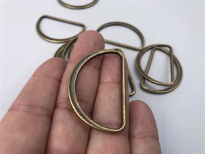 D-ring "antik messing"  4 cm